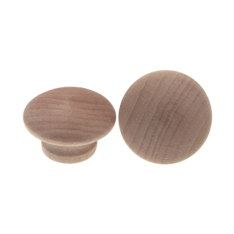 Amerock Allison Pair (2 Pack) 1 1/2" Birch Wood Round Cabinet Knob BP813-WD