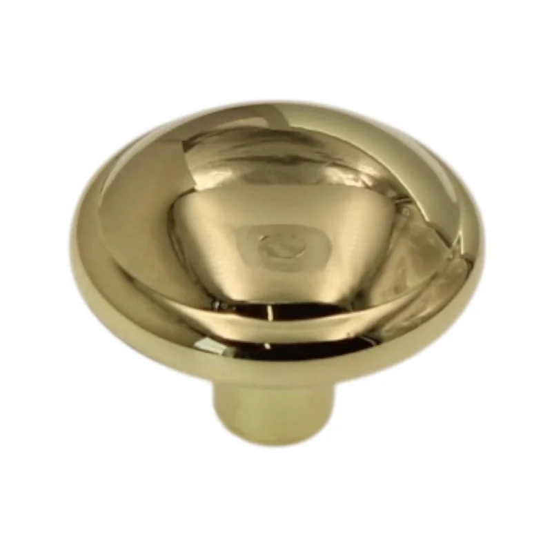 Amerock Allison Polished Brass 1 1/4" Round Disc Cabinet Knob BP53000-3