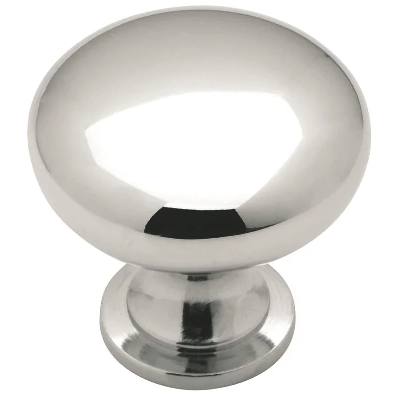 Amerock Allison Polished Chrome 1-3/16 inch Round Cabinet Knob BP191026