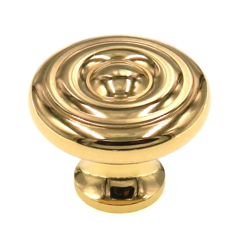 Amerock Allison Solid Brass 1 1/4" Ridged Cabinet Knob BP1953-B