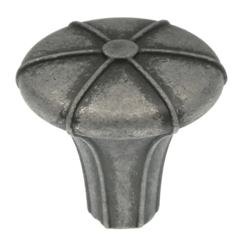 Amerock Angouri Aged Pewter 1 1/4" Round Cabinet Pull Knob BP24232AP