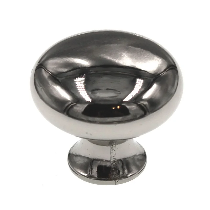 Amerock Anniversary Traditional 1 3/16" Polished Chrome Round Smooth Cabinet Solid Brass Knob BP853-26