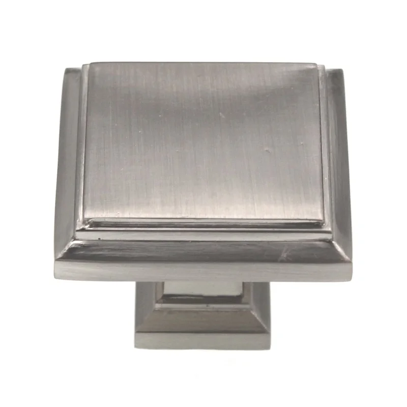Amerock Appoint 1 1/4" Square Cabinet Knob Satin Nickel BP36758G10