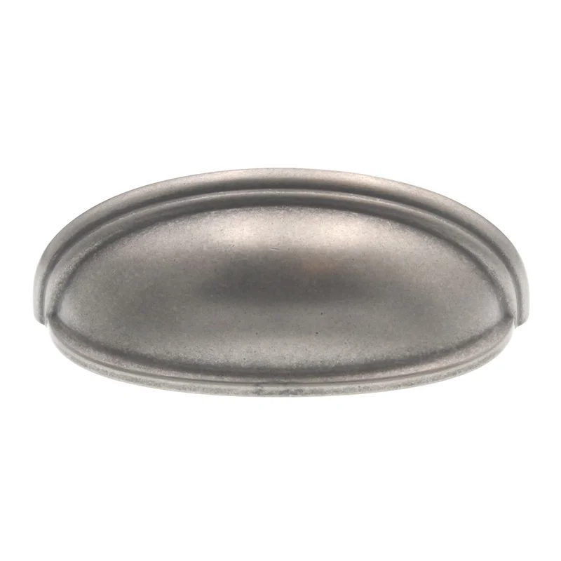 Amerock Ashby 3" and 4" Ctr Drawer Cup Pull Weathered Nickel BP36640WN