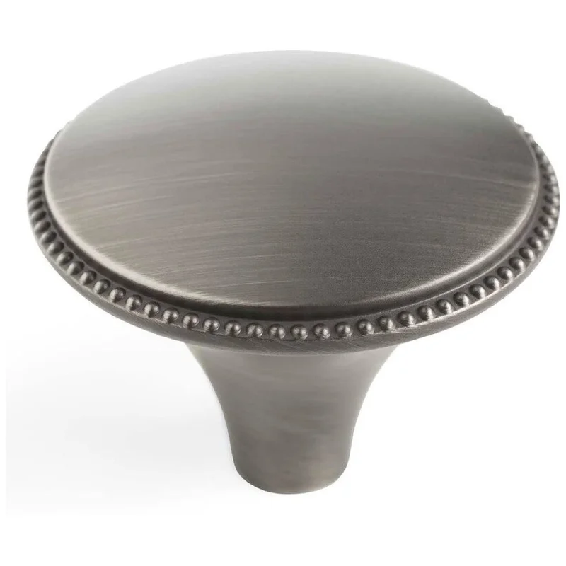 Amerock Atherly Antique Silver 1-9/16 inch Round Cabinet Knob BP29305AS