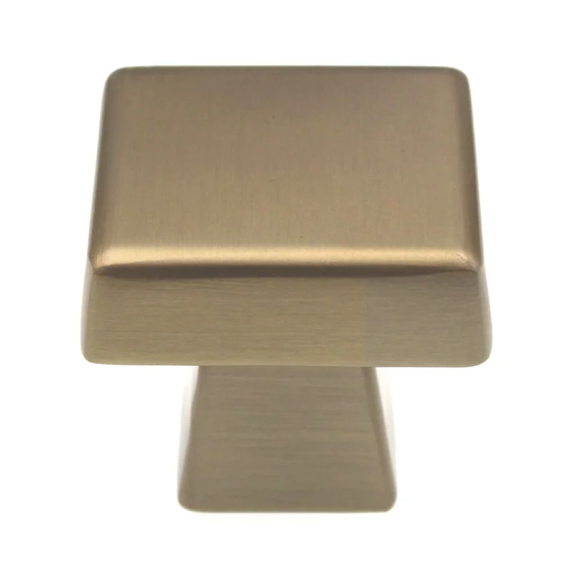 Amerock Blackrock 1 1/2" Square Cabinet Knob Golden Champagne BP55273BBZ