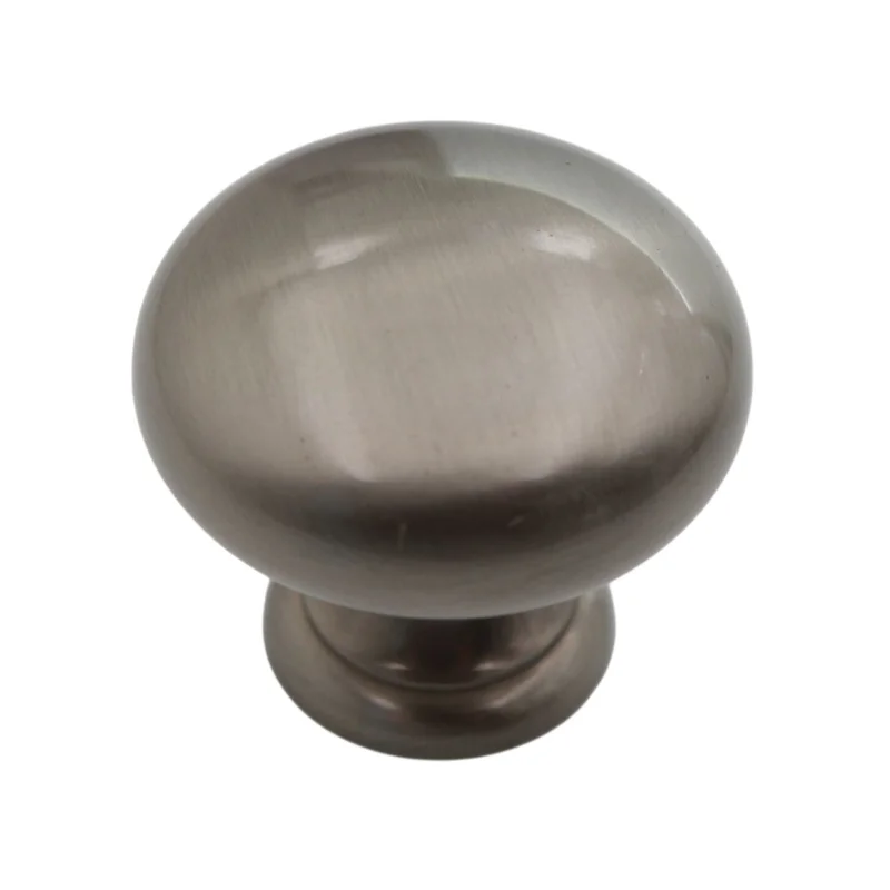 Amerock Brass Classics Satin Nickel 1 1/4" Solid Brass Cabinet Knob BP1950G10