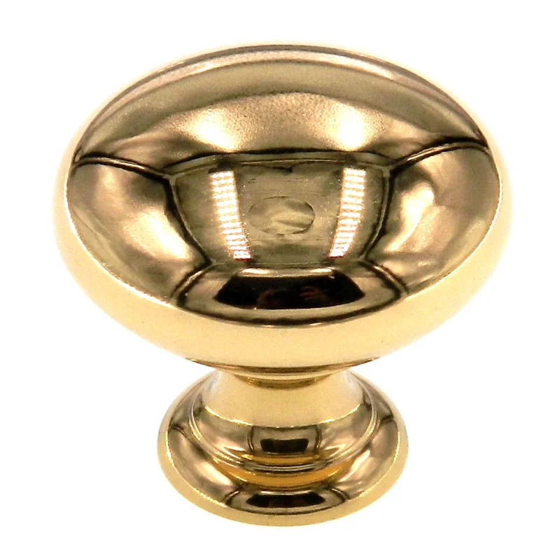 Amerock Brass Classics Solid Brass Hollow Brass 1 1/4" Cabinet Knob BP1950H-B