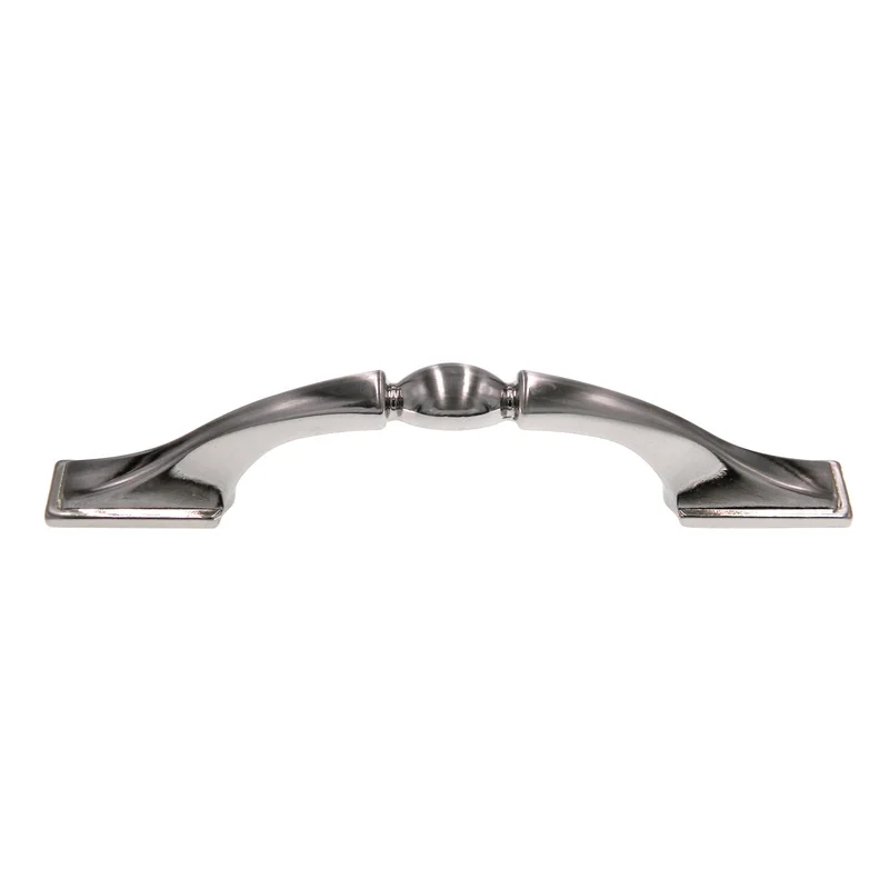 Amerock Brass & Sterling Traditions BP1302-G9 Sterling Nickel 3"cc Handle Pull