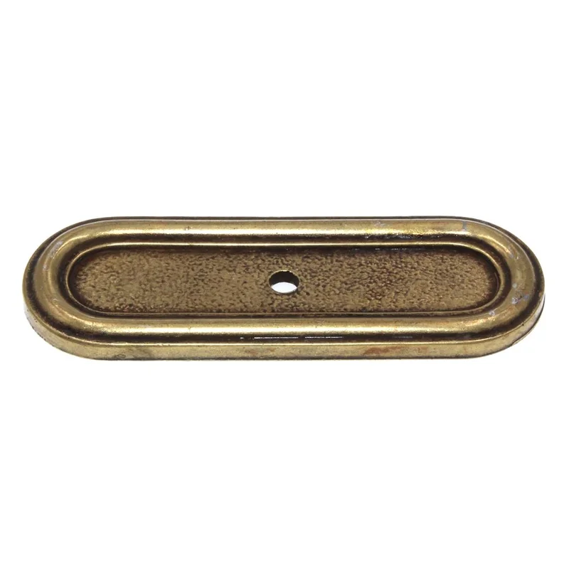 Amerock Burnished Brass 3 1/4" Cabinet Knob Pull Backplate BP747-BB