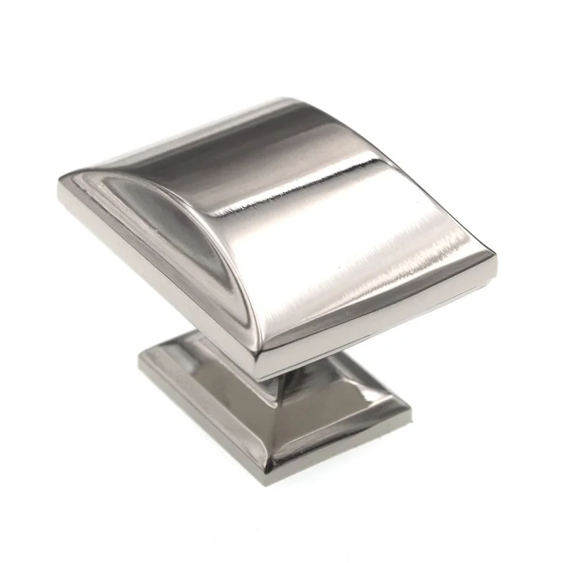 Amerock Candler 1 1/2" Rectangle Cabinet Knob Polished Nickel BP29368PN