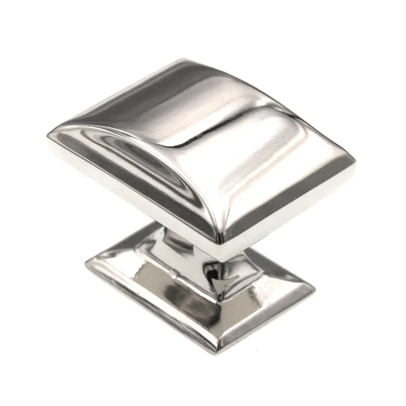 Amerock Candler 1 1/4" Rectangle Cabinet Knob Polished Nickel BP29340PN