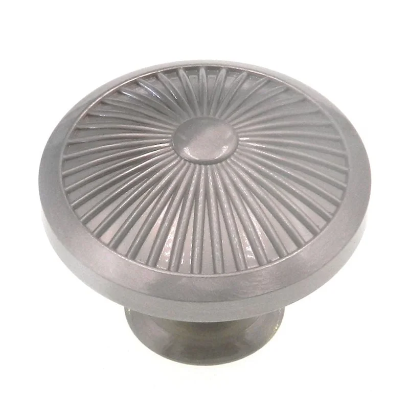 Amerock Crawford Satin Nickel 1 3/4" Etched Round Cabinet Knob BP36616-G10