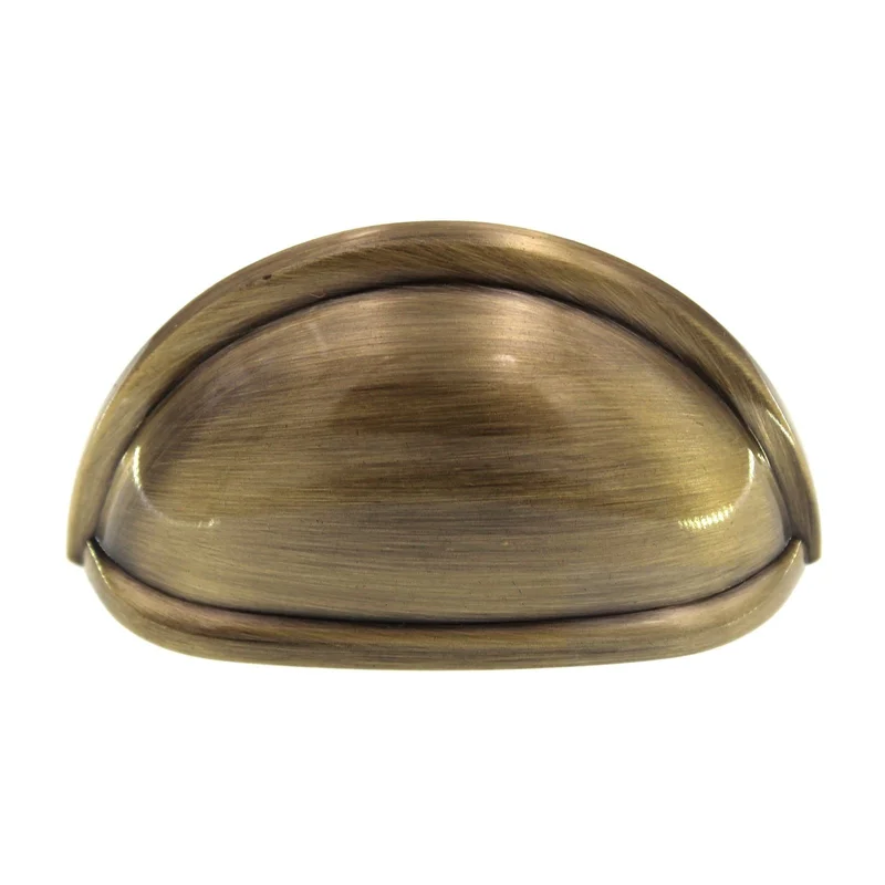 Amerock Cup Pulls Elegant Brass 3 inch CTC Drawer Cup Pull BP53010EB