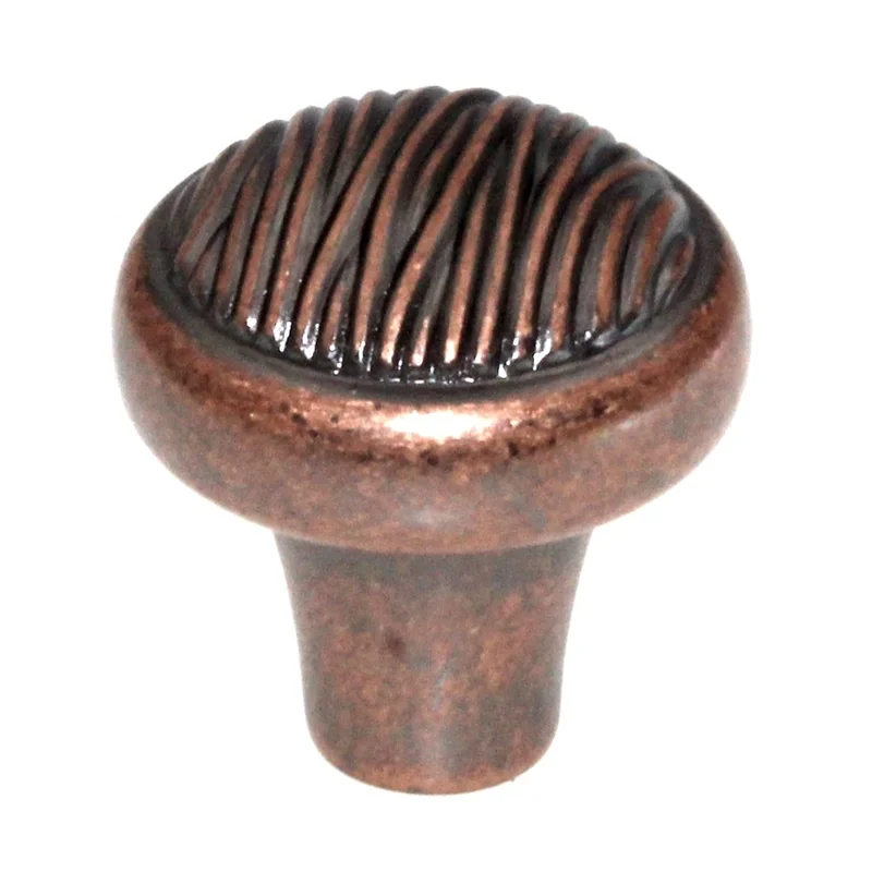 Amerock Cyprus 1 1/4" Weathered Copper Mushroom Cabinet Knob Pull BP5263-WC