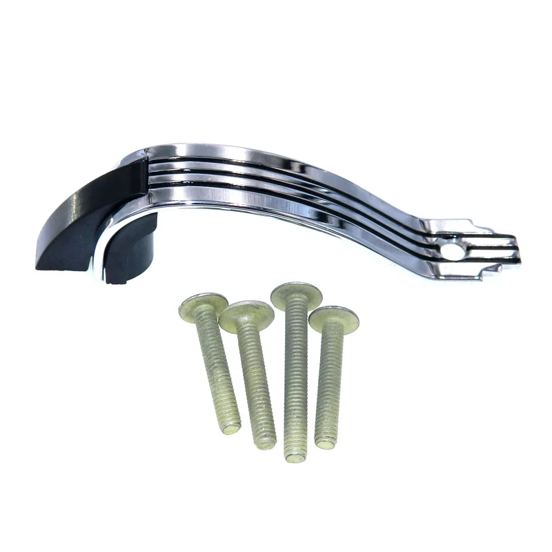 Amerock DeLuxe Polished Chromium 2 1/2" Ctr. Stripes Cabinet Arch Pull EO8215-BK