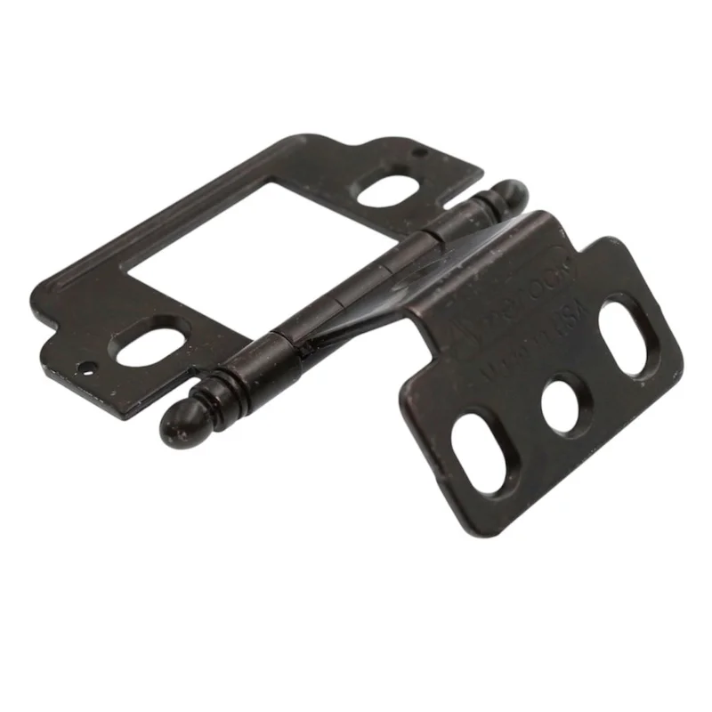 Amerock Dull Black Full Inset Wrap Hinge Ball Tip 3/4" Door PK3180TB-RWB