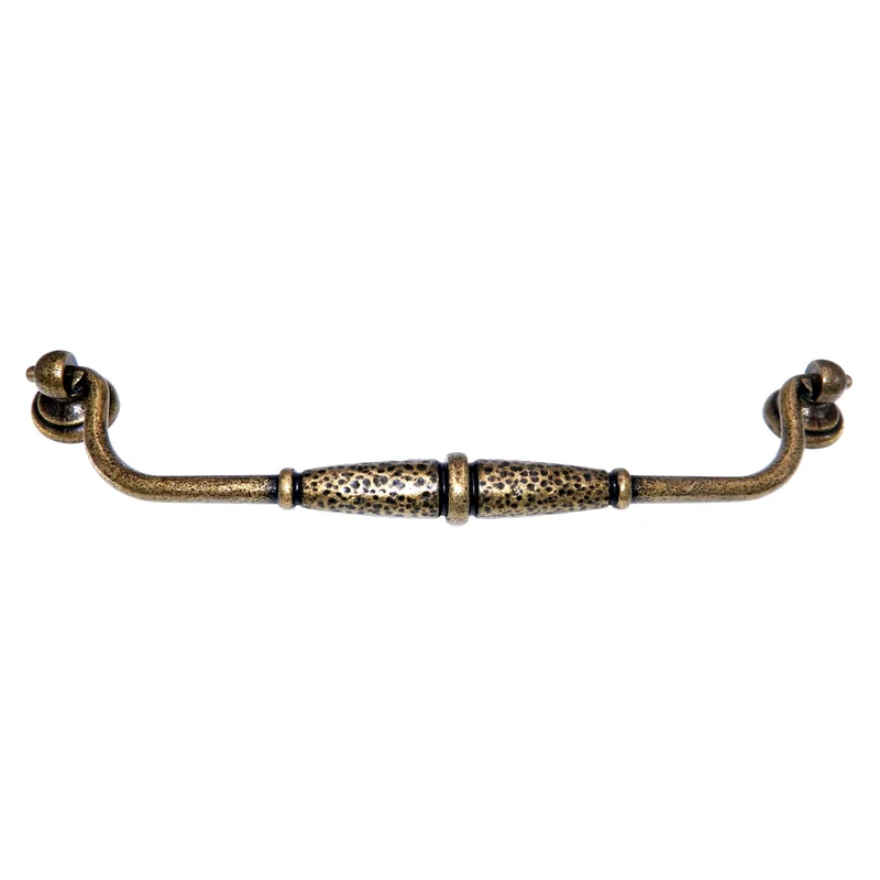 Amerock Eclectic Hammered Brass 8-13/16" (224mm) Ctr. Drawer Bail Pull BP19304-ROB