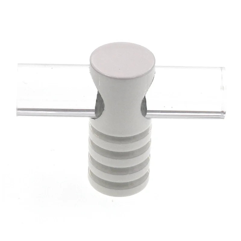 Amerock European Designs 2" T Bar Cabinet Knob Pull White Clear BP4301-W