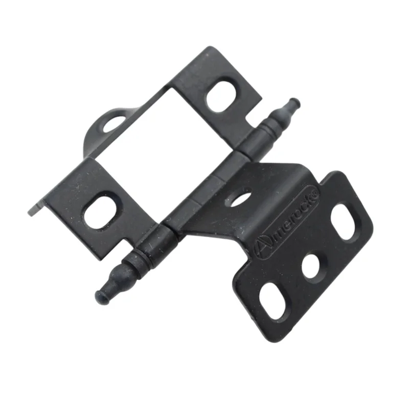 Amerock Functional Hardware Flat Black Full Wrap, Minaret Tip Hinge PK3175TMFB