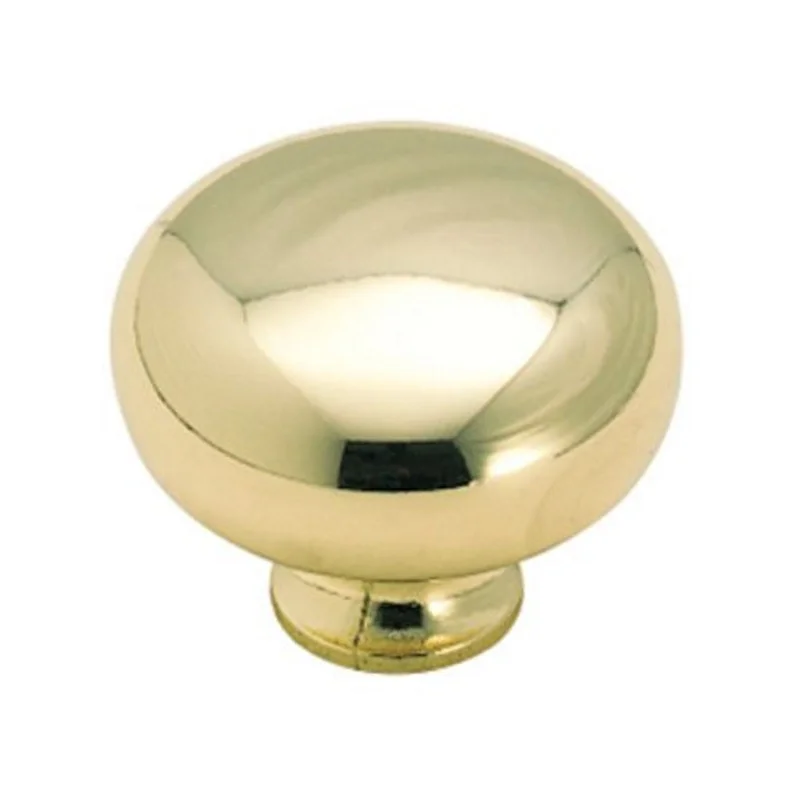 Amerock Hardware BP772-3 Polished Brass 1 1/2" Round Cabinet Knob Pull