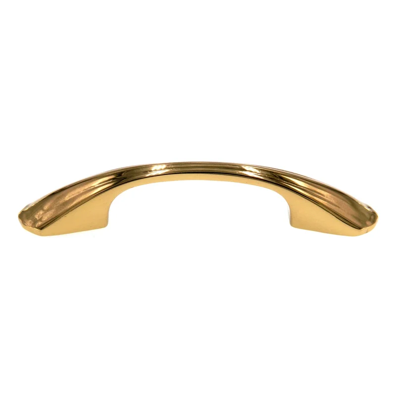 Amerock Heritage Bright Brass 3 3/4" (96mm)cc Arch Pull Cabinet Handle BP2379-B