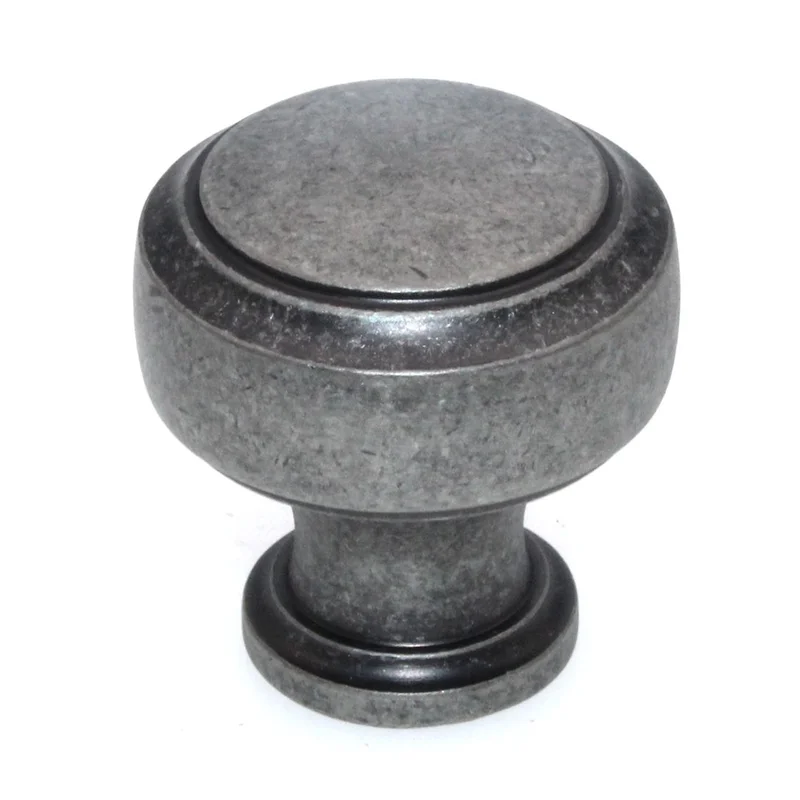 Amerock Highland Ridge 1 3/16" Round Cabinet Knob Aged Pewter BP55312AP