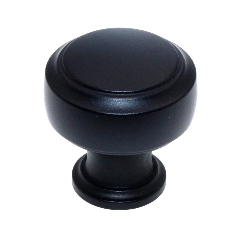 Amerock Highland Ridge 1 3/16" Round Cabinet Knob Black Bronze BP55312BBR