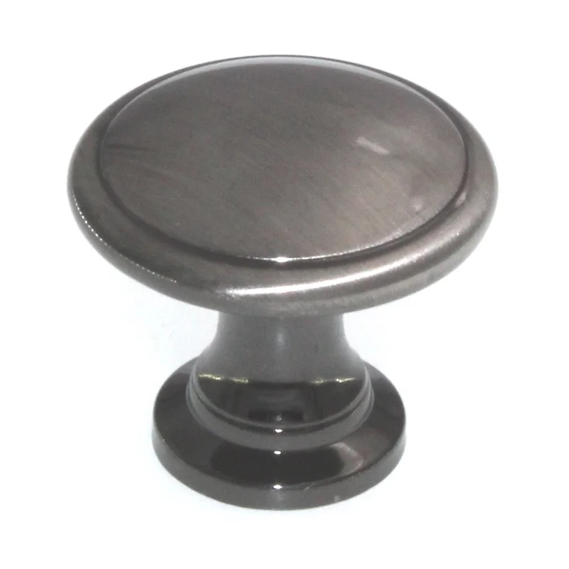 Amerock Hint of Heritage 1 1/4" Round Disc Knob Pewter BP1466PWT