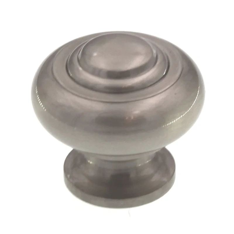 Amerock Inspirations Satin Nickel Round 1 3/16" Cabinet Knob BP4258-G10