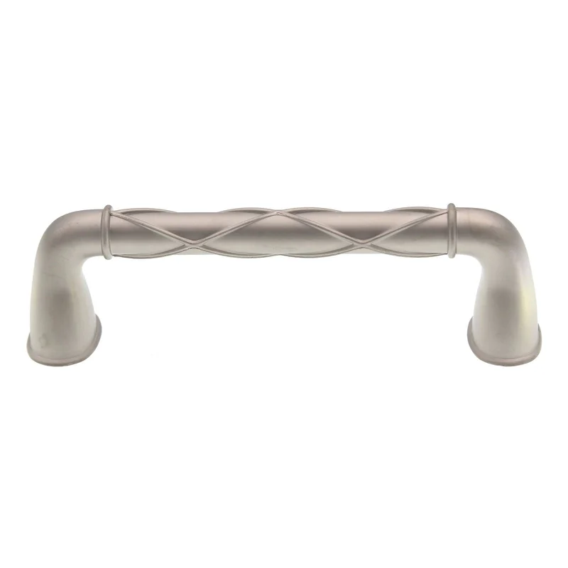 Amerock Lattice Satin Nickel 3 3/4 inch (96mm) CTC Cabinet Handle Pull BP24235SN