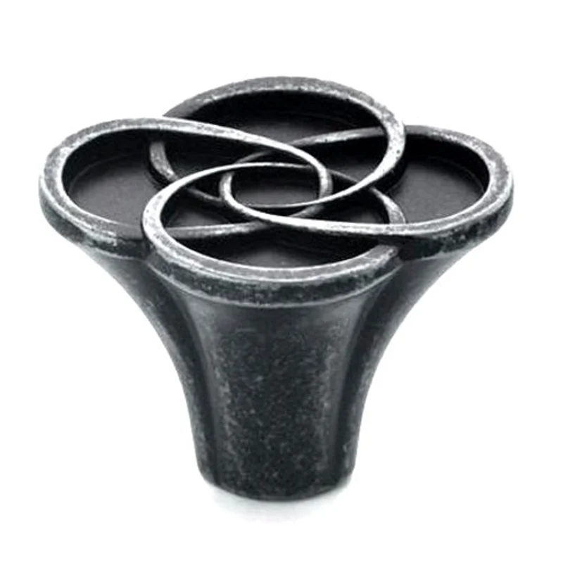 Amerock Marsden 1 1/4" Wrought Iron Dark Ornate Cabinet Knob Pull BP27001-WID