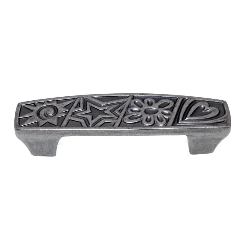Amerock Motif'Z Weathered Nickel 3" Ctr. Cabinet Arch Pull Handle BP4449-WN