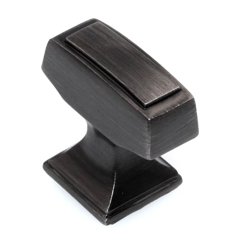 Amerock Mulholland 1 1/4" Rectangle Cabinet Knob Gunmetal BP53029GM