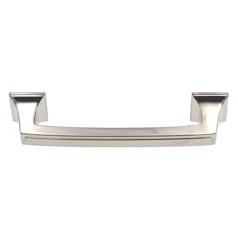 Amerock Mulholland 3 3/4" (96mm) Ctr Cabinet Arch Pull Polished Nickel BP53031PN