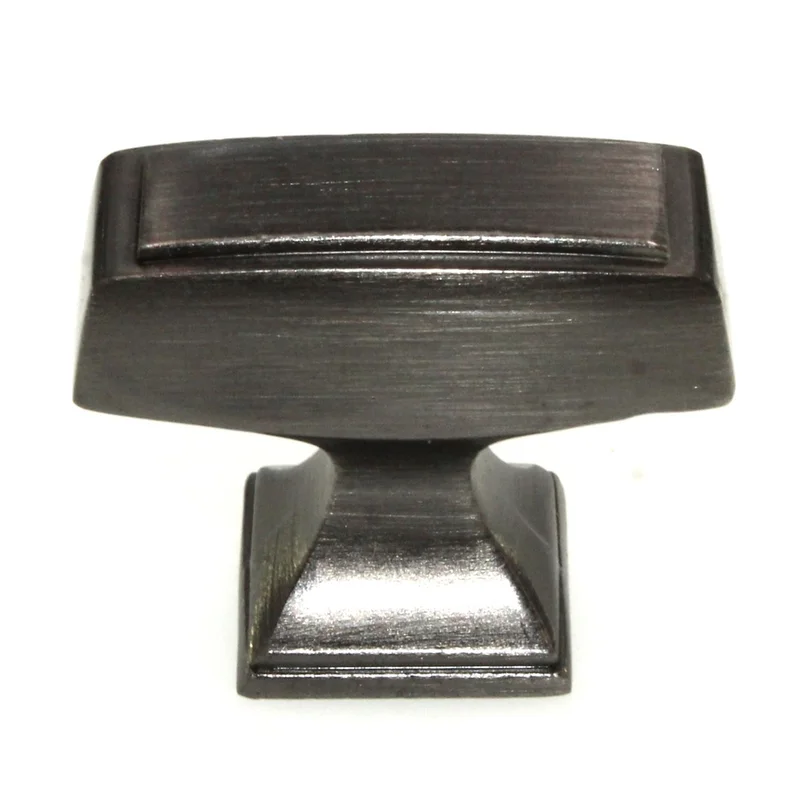 Amerock Mulholland Gunmetal 1 1/2" Rectangle Cabinet Knob BP535342GM