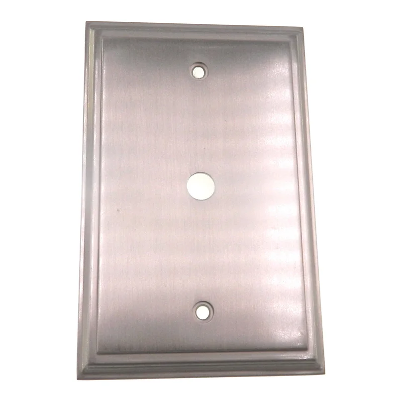 Amerock Mullholland Satin Nickel Decorative 1 Cable Wall Plate BP36526G10