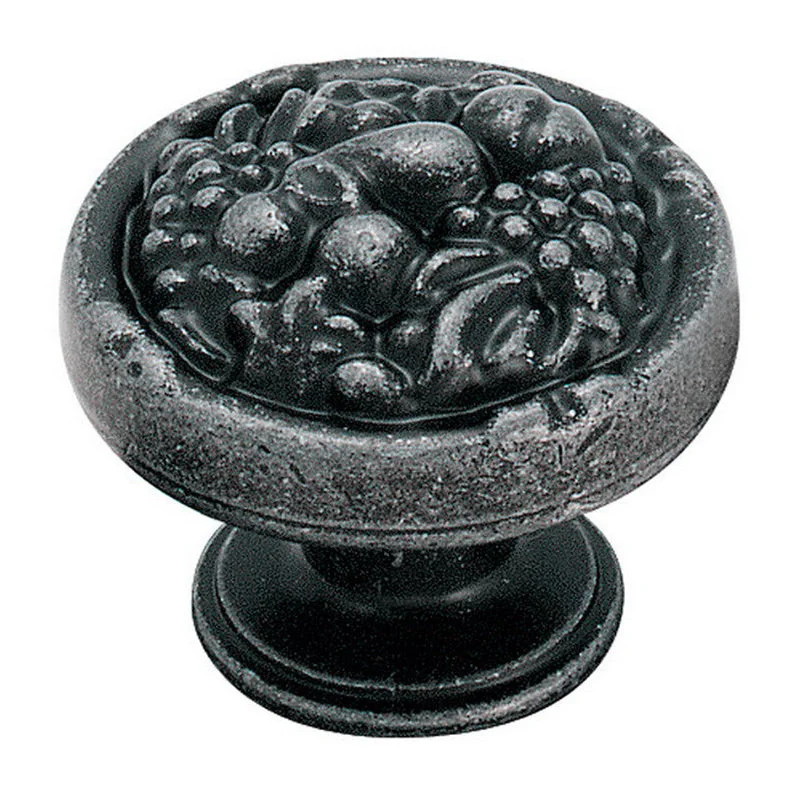 Amerock Natural Elegance 1 3/16" Wrought Iron Fruit Bowl Cabinet Knob Pull BP1335-WI