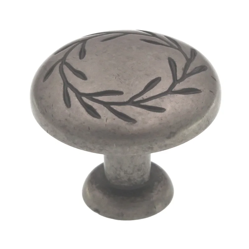 Amerock Nature's Splendor Weathered Nickel 1 3/4" Round Cabinet Knob BP15812WN