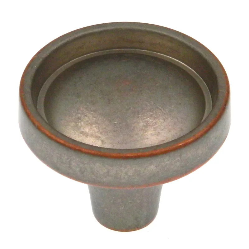 Amerock Odeon Weathered Nickel Copper 1 1/4" Round Cabinet Pull Knob BP53041WNC