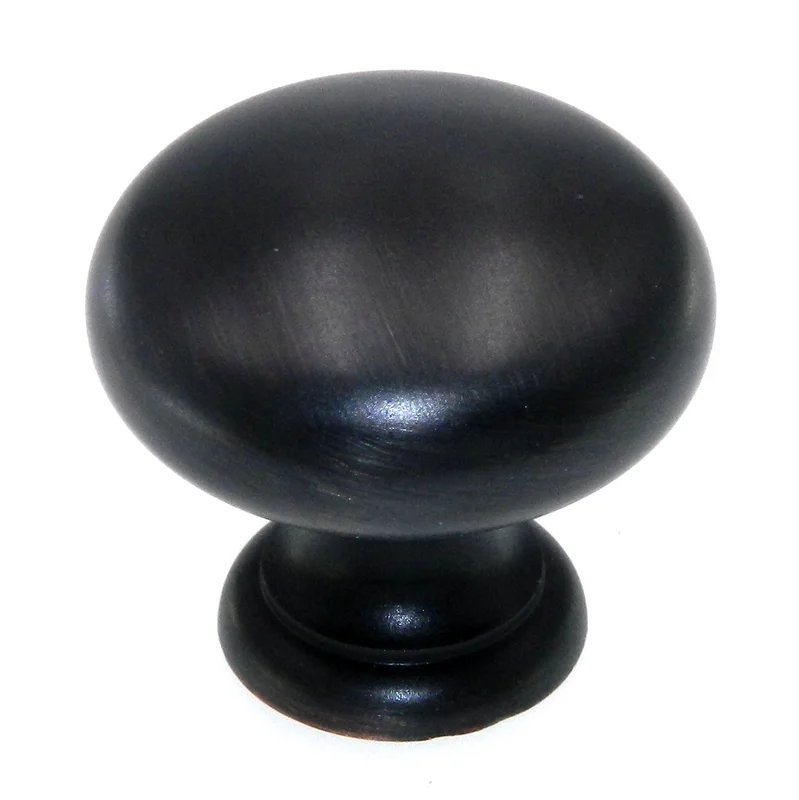 Amerock Oil-Rubbed Bronze Solid Brass Classics 1 1/4" Cabinet Knob BP1950-ORB