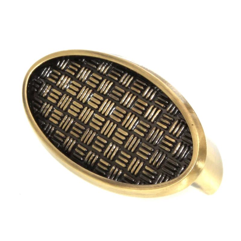 Amerock Patterns Elegant Brass 3" Ctr Hatch Cup Pull BP26122EB