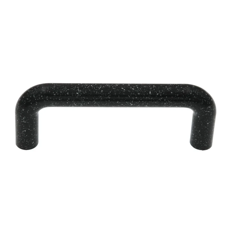 Amerock Plastics Speckled Black Smooth 3" Plastic Arch Cabinet Wire Pull BP5430-SPB