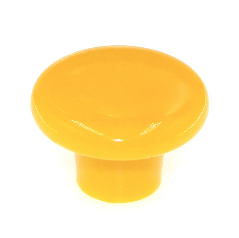 Amerock Plastics Yellow 1 1/4" Round Cabinet Knob Pull BP802-PY