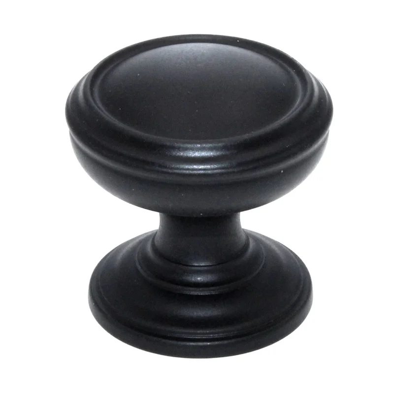 Amerock Revitalize 1 1/4" Round Cabinet Knob Black Bronze BP55342BBR
