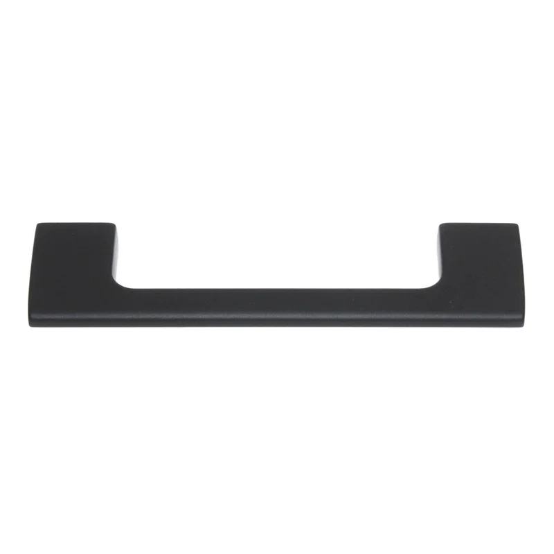 Amerock Riva 3 3/4" (96mm) Ctr Cabinet Arch Pull Matte Black BP55365MB