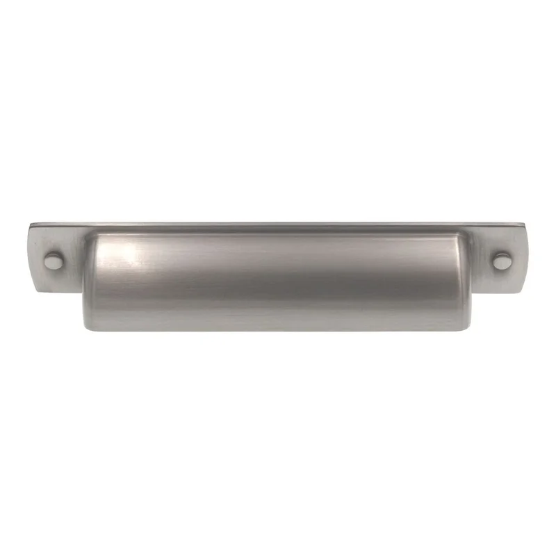 Amerock Rochdale 3 3/4" (96mm) Ctr Drawer Cup Pull Satin Nickel BP53716G10