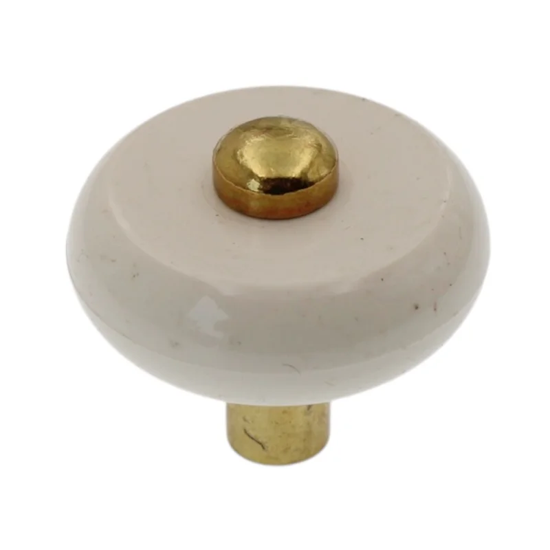 Amerock Royal Family Round Polished Brass 1-1/4" Cabinet Knob Pull BP76266-AL3