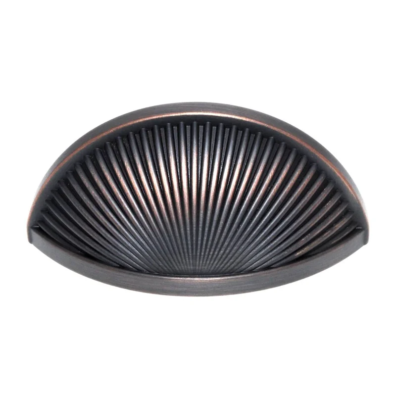Amerock Sea Grass 3" Ctr Drawer Cup Pull Oil-Rubbed Bronze BP36615ORB