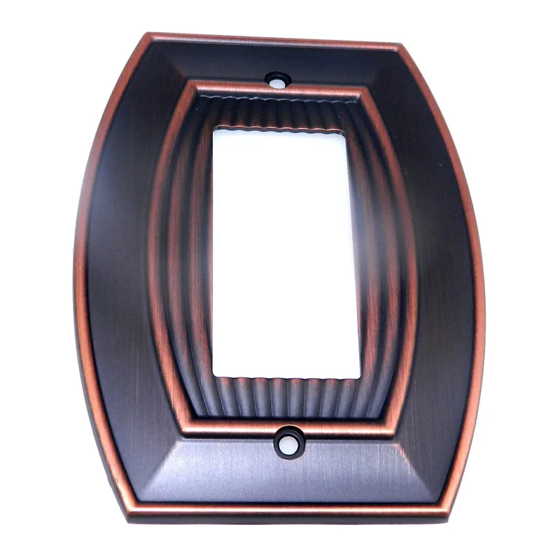 Amerock Sea Grass Oil-Rubbed Bronze 1 Rocker / GFI GFCI Switch Wall Plate BP36532ORB